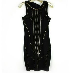 Nicki Minaj | Dresses | Nicki Minaj Black Gold Studded Dress Size Medium |  Poshmark